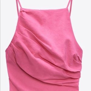 Zara pink stretchy top Large
